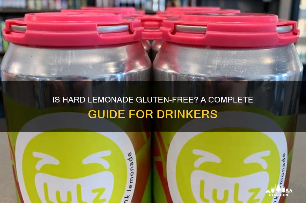 is hard lemonade gluten free