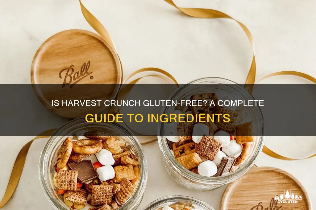 is harvest crunch gluten free