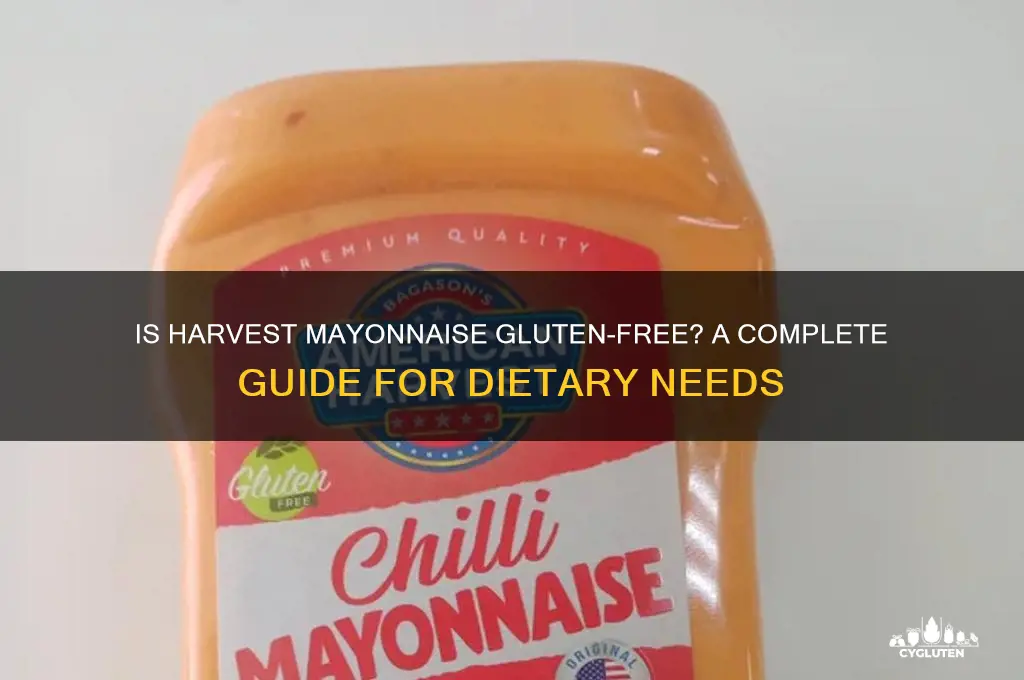 is harvest mayonnaise gluten free