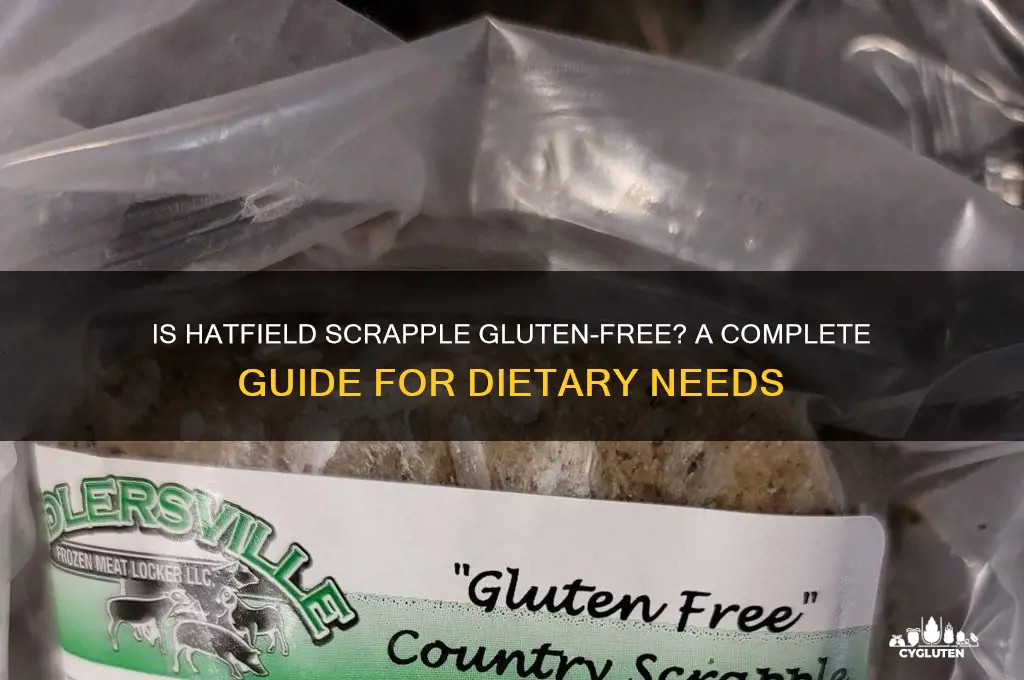 is hatfield scrapple gluten free