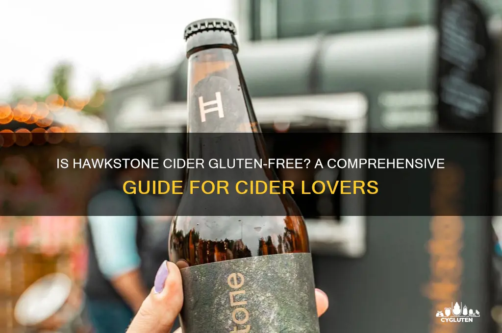 is hawkstone cider gluten free
