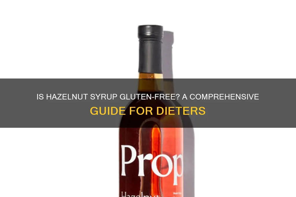 is hazelnut syrup gluten free