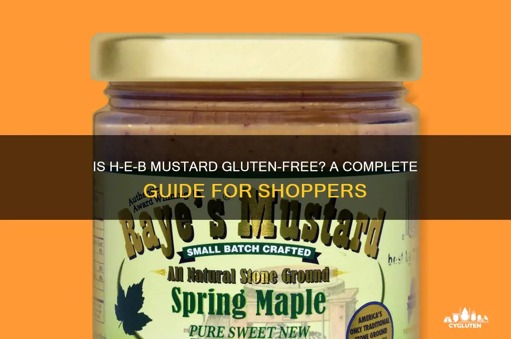 is heb mustard gluten free