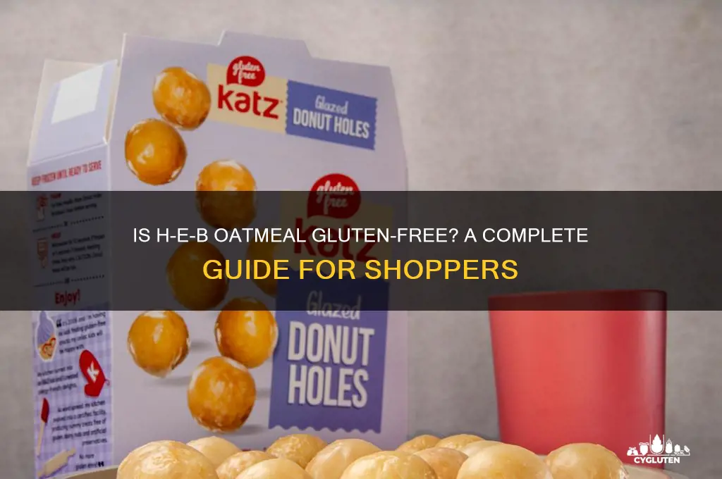 is heb oatmeal gluten free