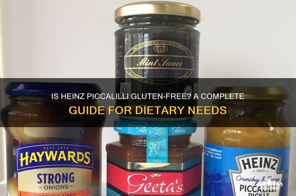 is heinz piccalilli gluten free