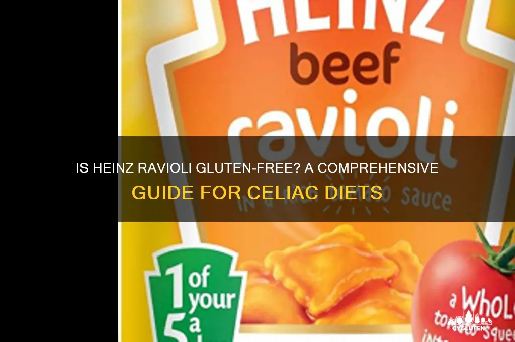 is heinz ravioli gluten free