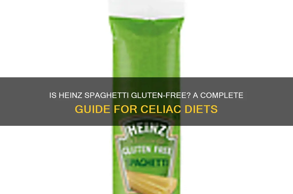 is heinz spaghetti gluten free