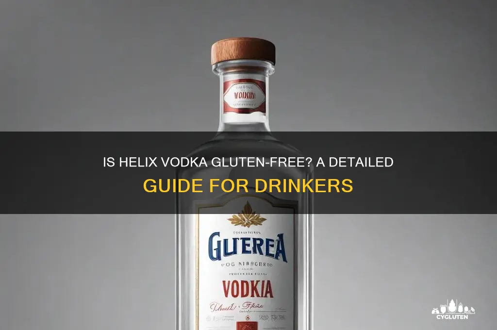 is helix vodka gluten free