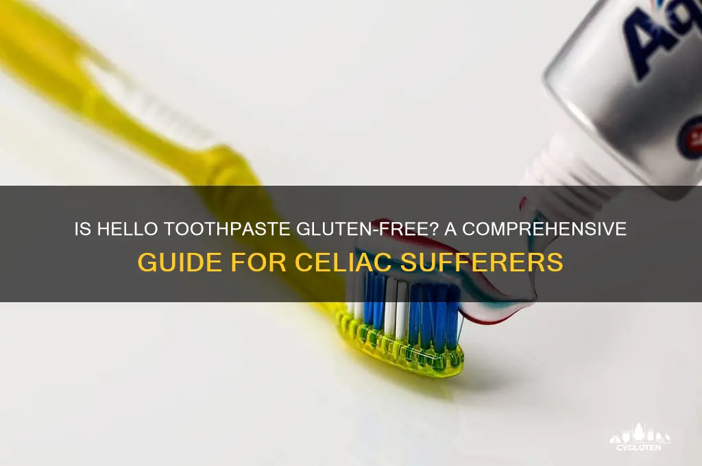 is hello toothpaste gluten free