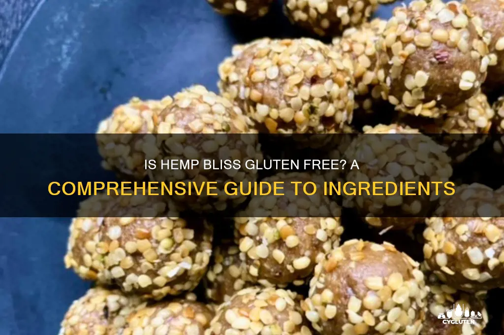is hemp bliss gluten free