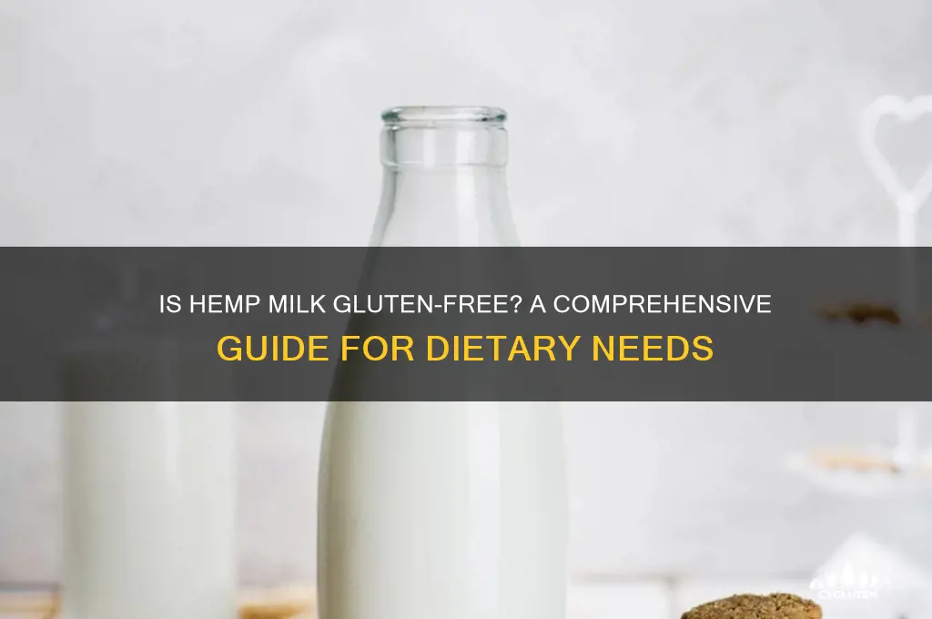 is hemp milk gluten free