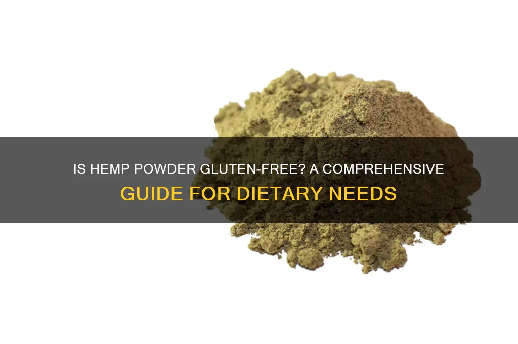 is hemp powder gluten free