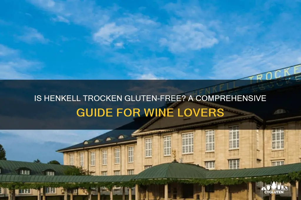 is henkell trocken gluten free