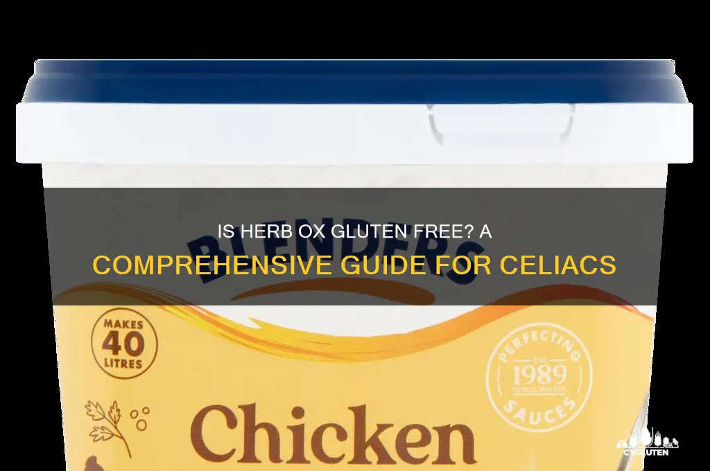 is herb ox gluten free