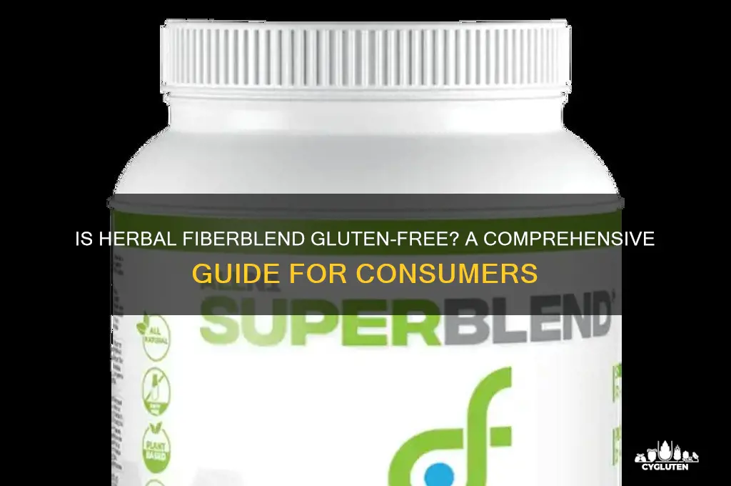 is herbal fiberblend gluten free