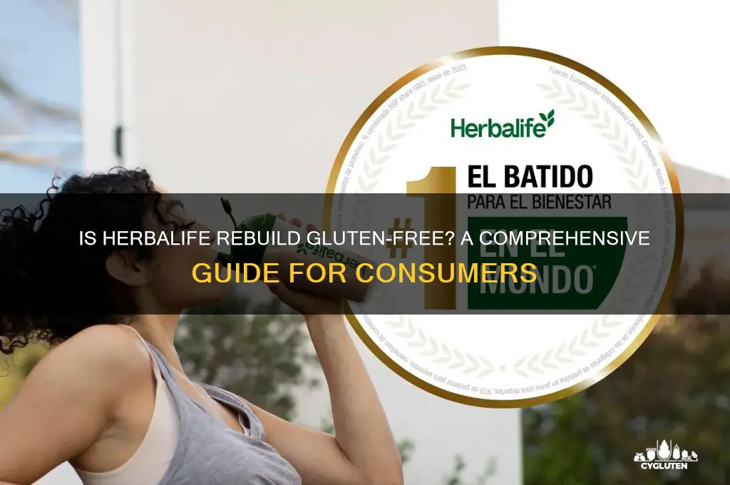 is herbalife rebuild gluten free