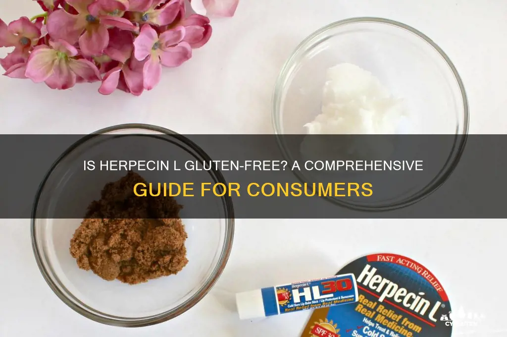 is herpecin l gluten free