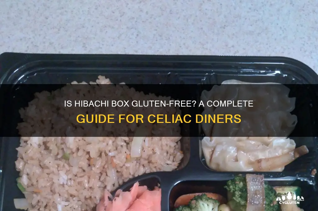 is hibachi box gluten free