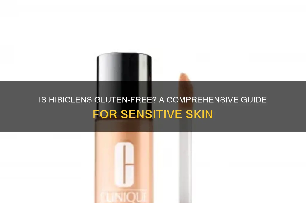 is hibiclens gluten free