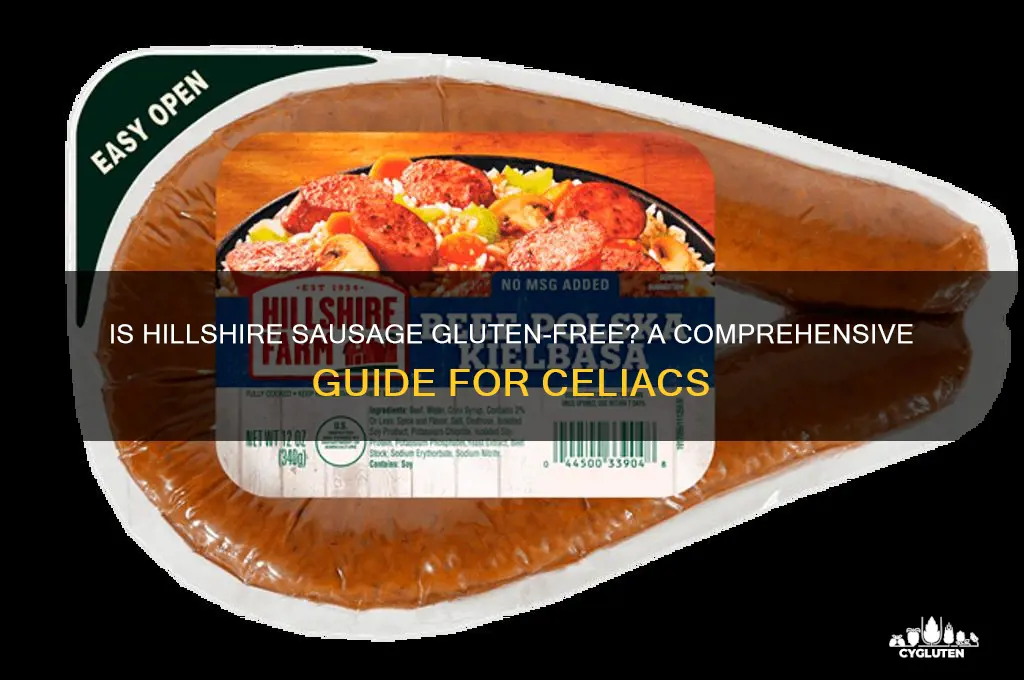 is hillshire sausage gluten free