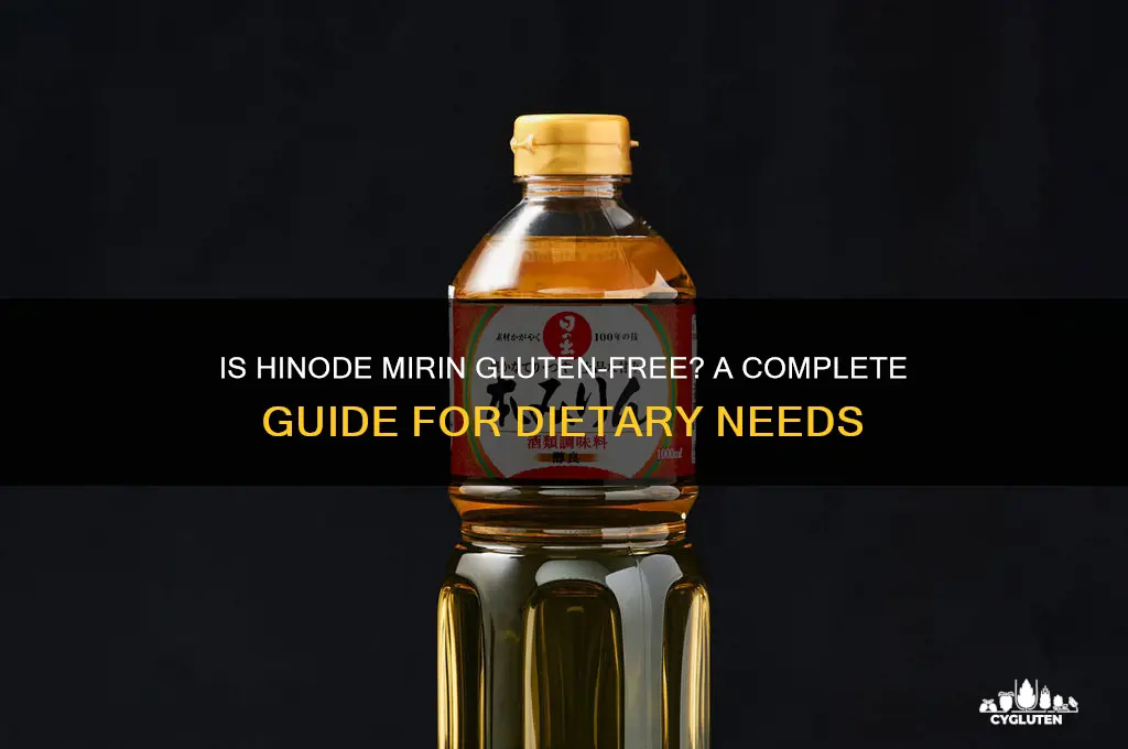 is hinode mirin gluten free
