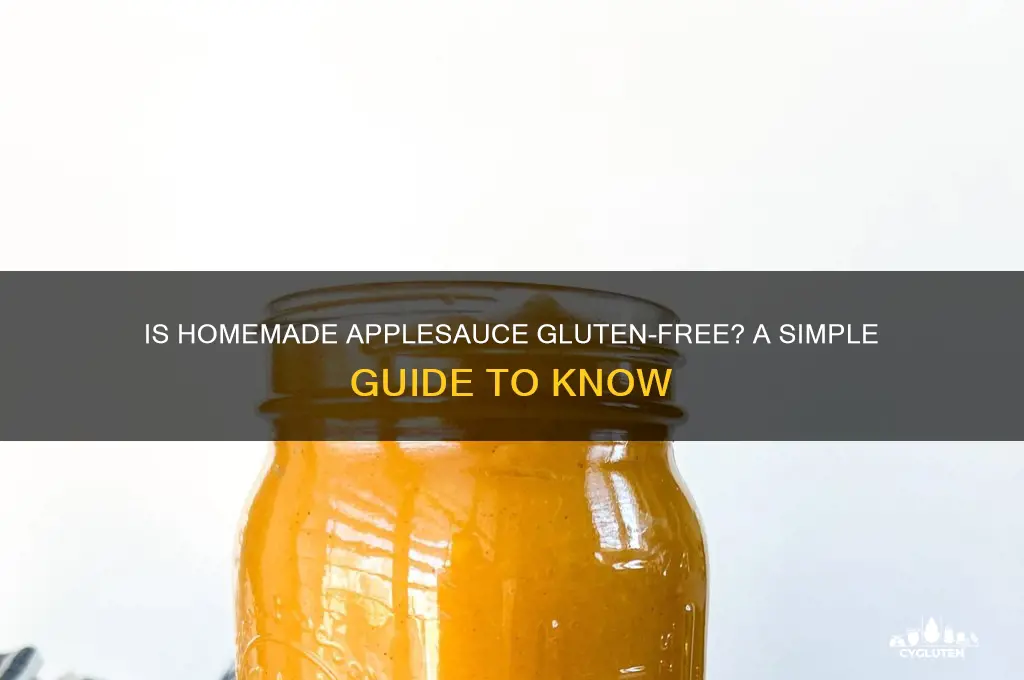 is homemade applesauce gluten free
