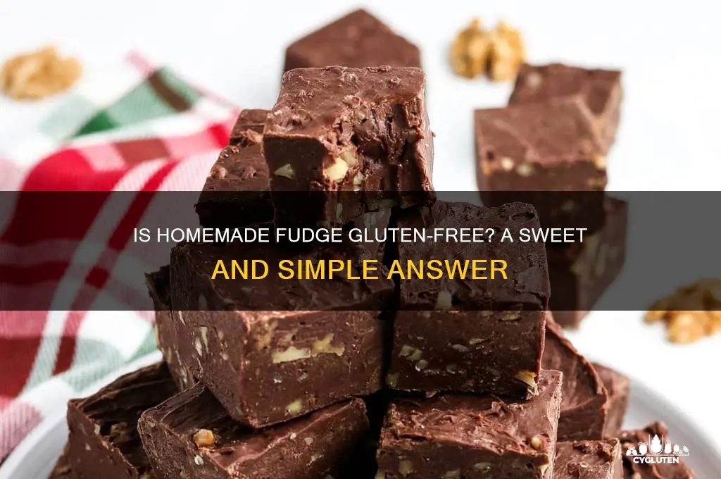 is homemade fudge gluten free