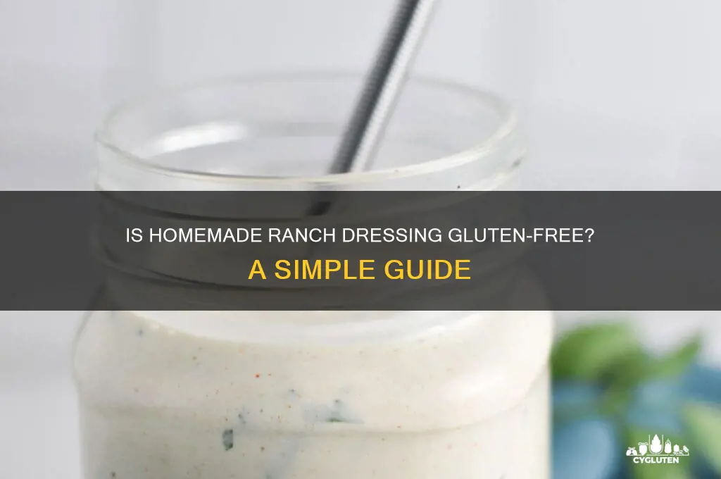 is homemade ranch gluten free