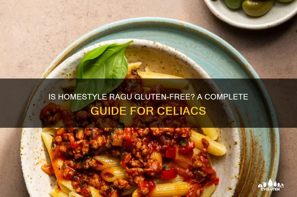 is homestyle ragu gluten free