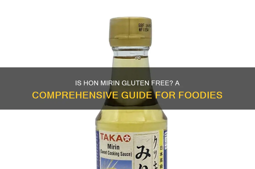 is hon mirin gluten free