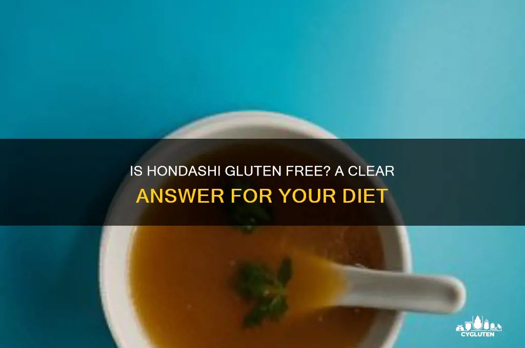 is hondashi gluten free