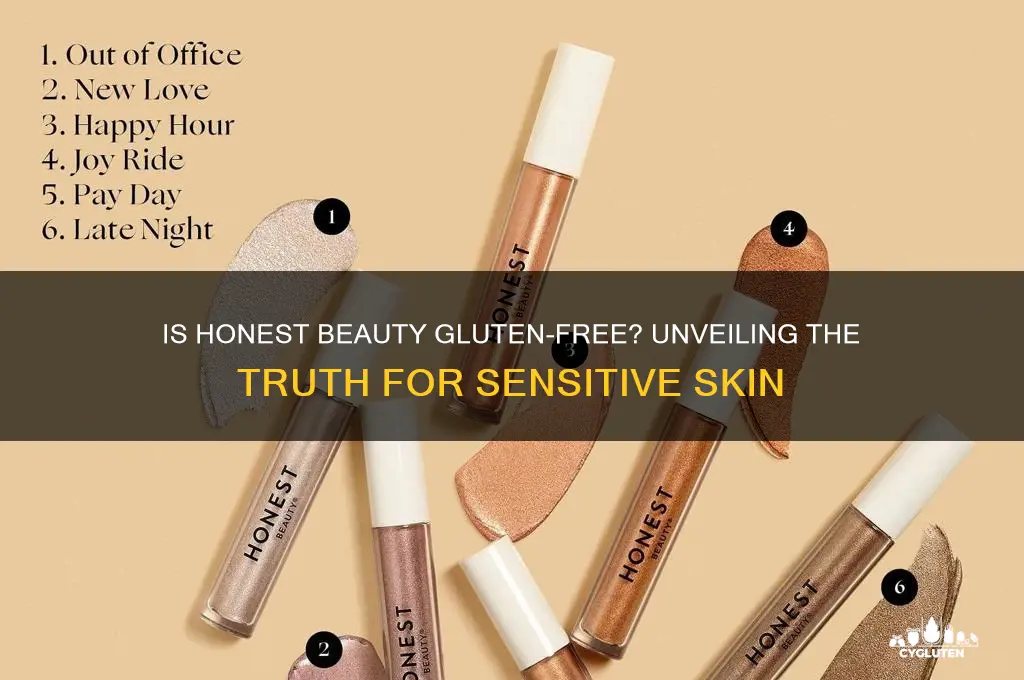 is honest beauty gluten free