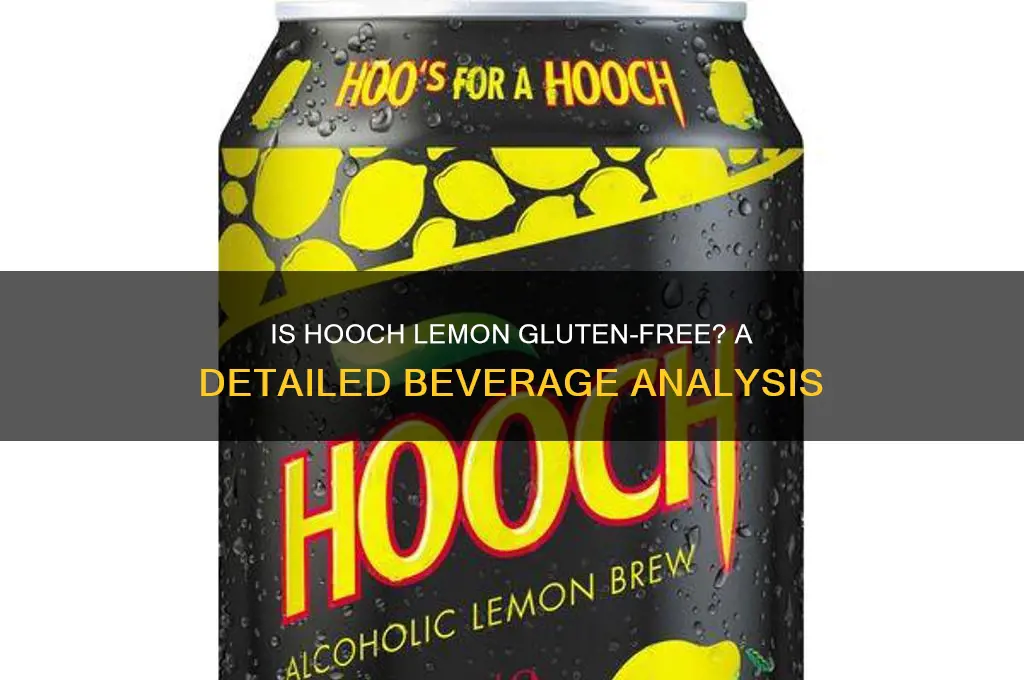 is hooch lemon gluten free