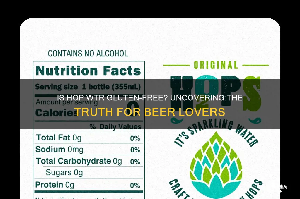 is hop wtr gluten free