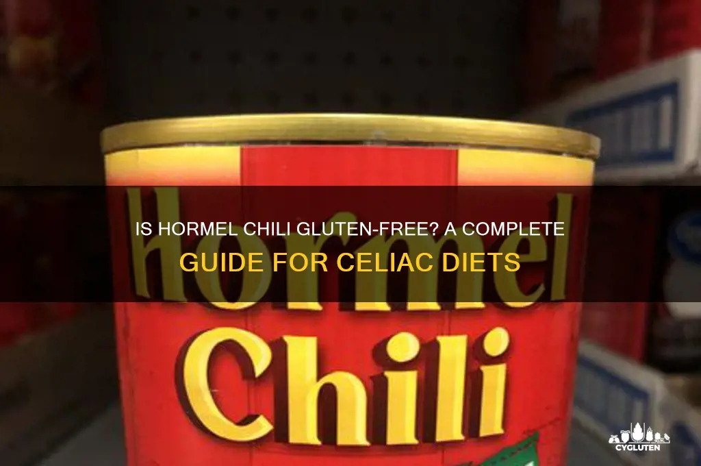is hormel chili gluten free