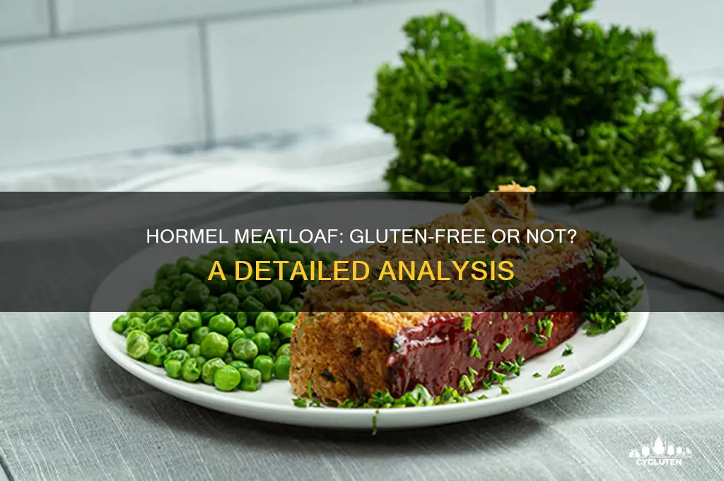 is hormel meatloaf gluten free