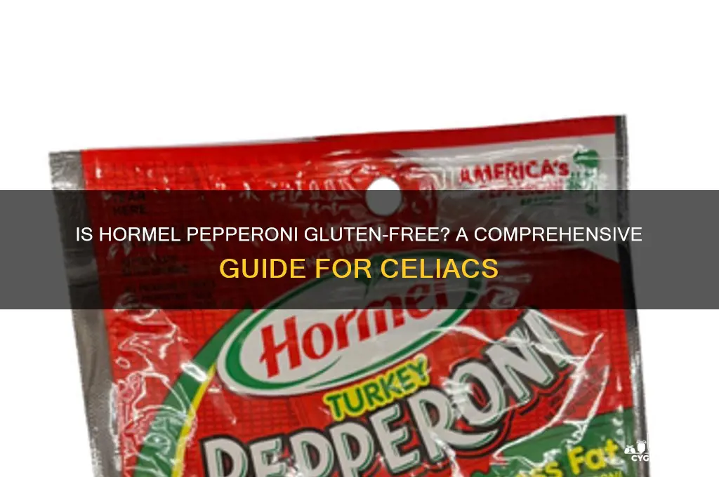 is hormel pepironi gluten free