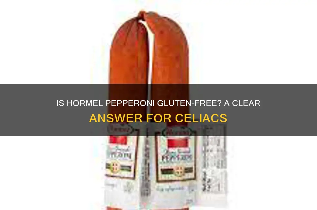 is hormel pepperoni gluten free