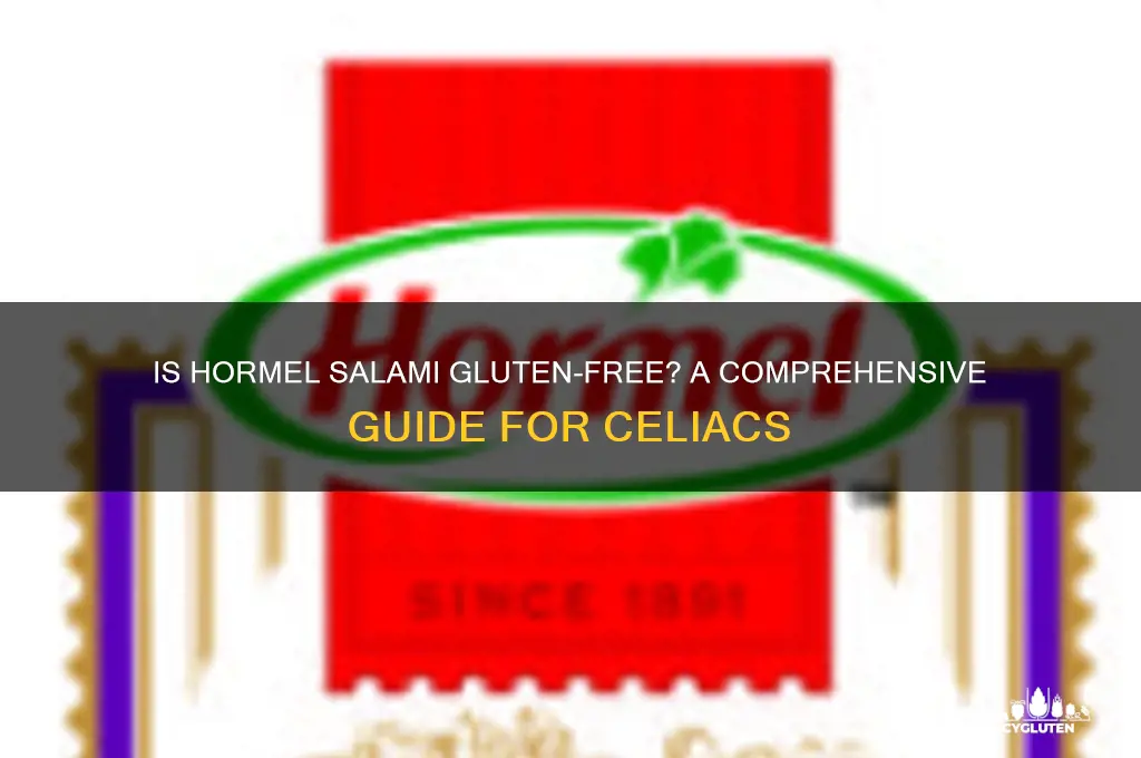 is hormel salami gluten free
