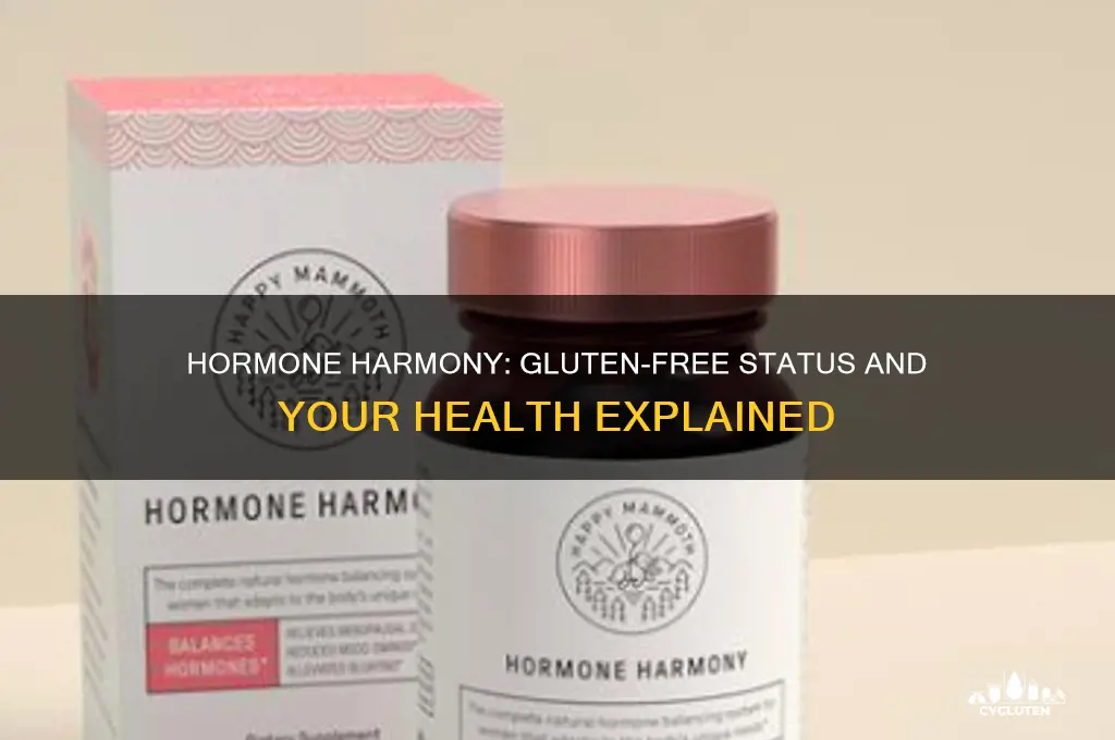 is hormone harmony gluten free