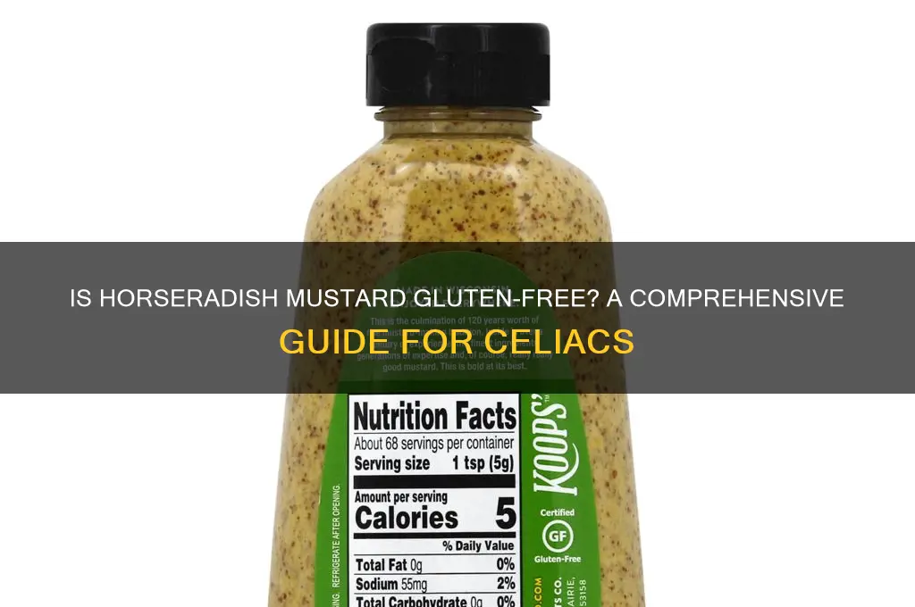 is horseradish mustard gluten free
