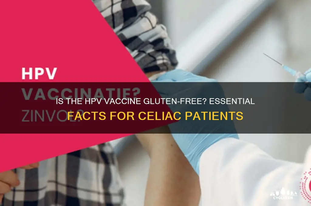 is hpv vaccine gluten free