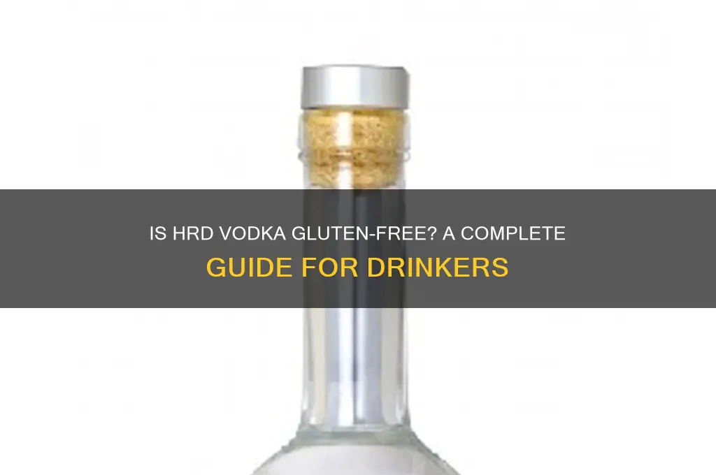 is hrd vodka gluten free