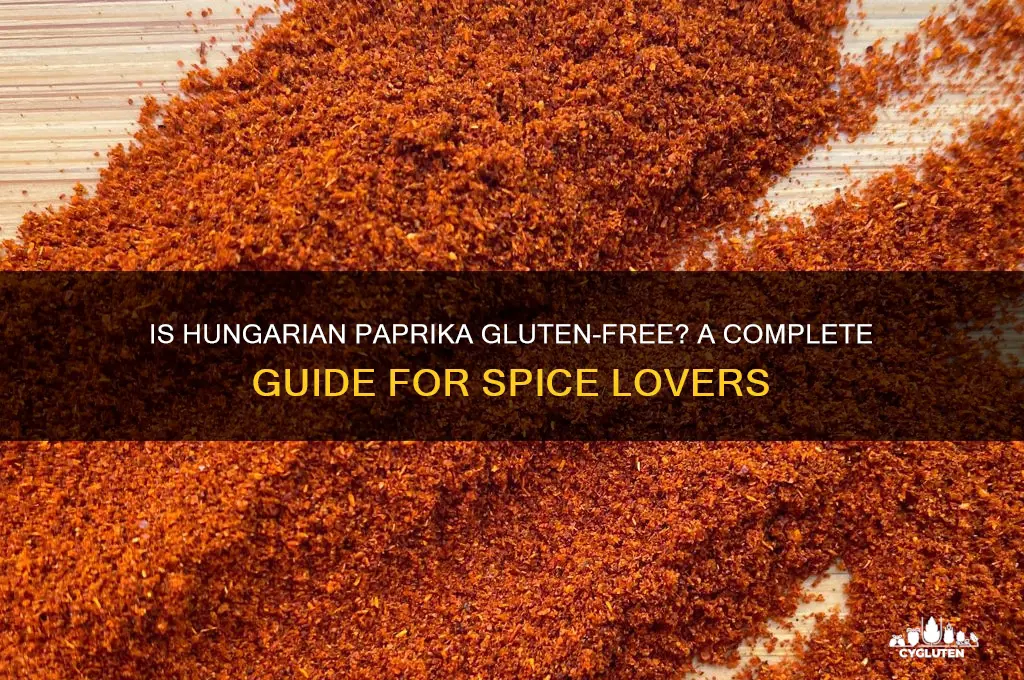 is hungarian paprika gluten free
