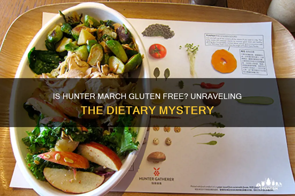 is hunter march gluten free