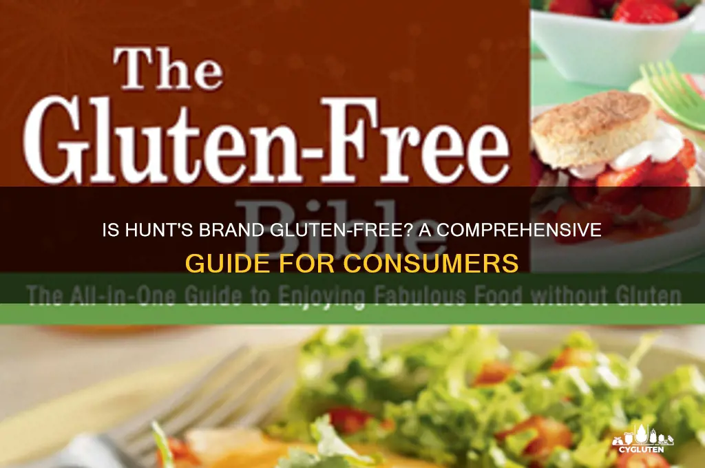 is hunts brand gluten free