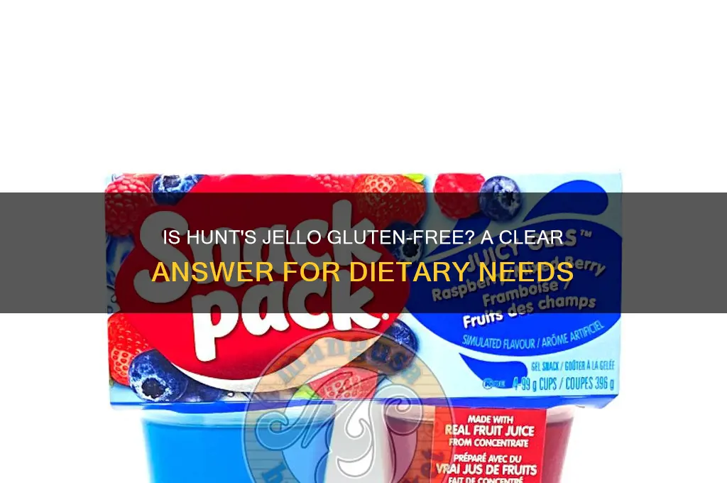 is hunts jello gluten free
