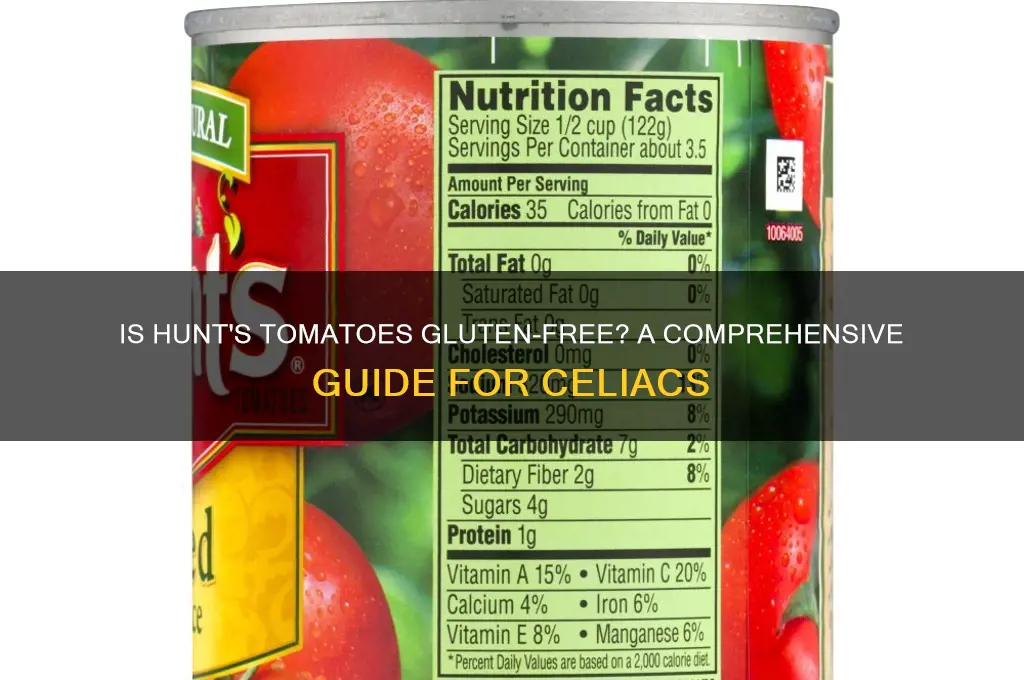 is hunts tomatoes gluten free