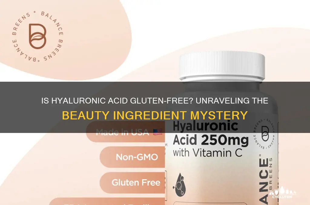 is hyaluronic acid gluten free