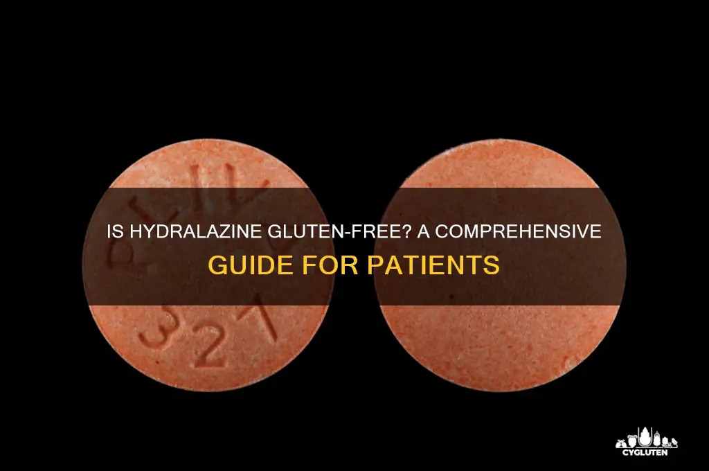 is hydralazine gluten free